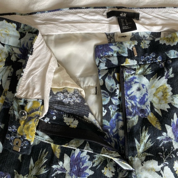 H&M Floral Trousers Sz 10 - Picture 2 of 7
